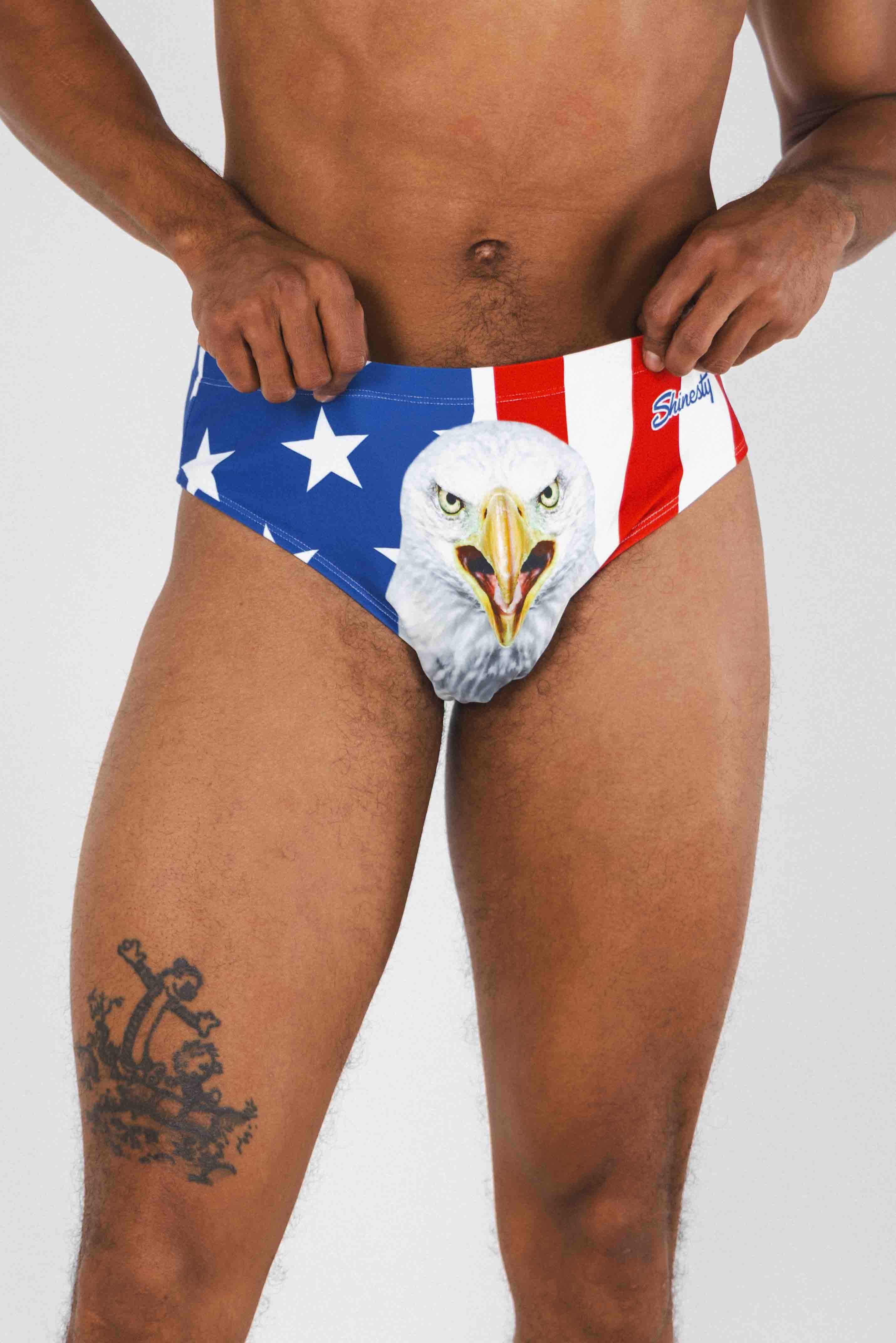 The Mascot | American Flag Ball Hammock® Pouch Swim Brief - Shinesty