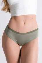 The Manzanilla | Olive Green Cheeky Underwear - Shinesty