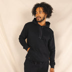 The Threat Level Midnight | Black Sexy Terry™ Men’s Lounge Hoodie - Shinesty