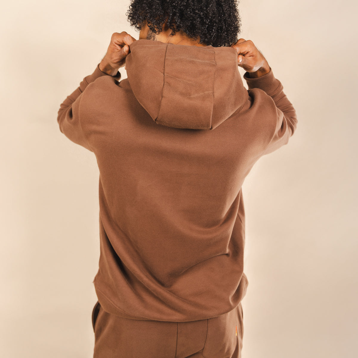 The Mustang | Brown Sexy Terry™ Men’s Lounge Hoodie - Shinesty