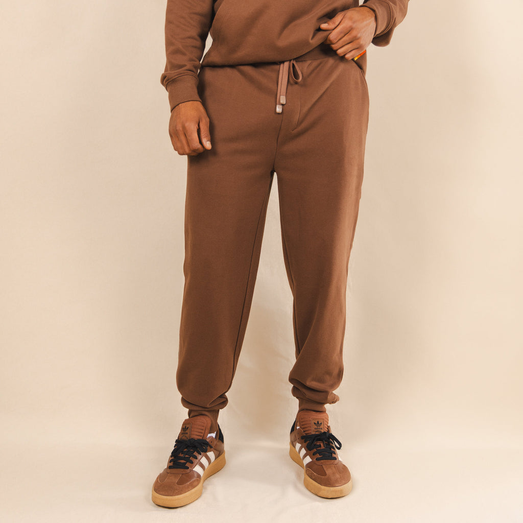 The Mustang | Brown Sexy Terry™ Men’s Lounge Joggers - Shinesty
