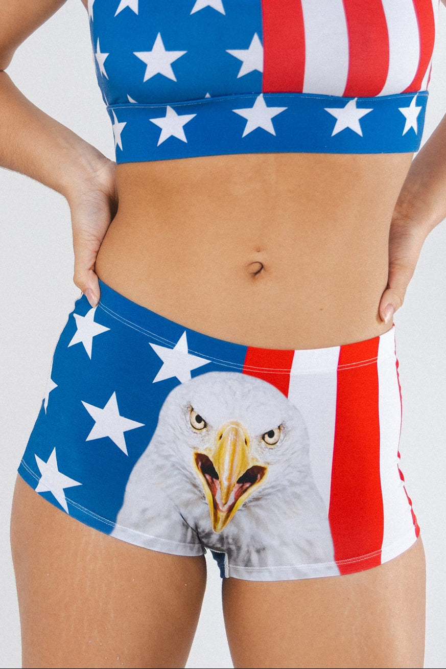 The Mascot | American Flag Modal Boyshort Underwear - Shinesty