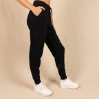 The Threat Level Midnight | Black Goldilocks™ Women’s Lounge Joggers - Shinesty