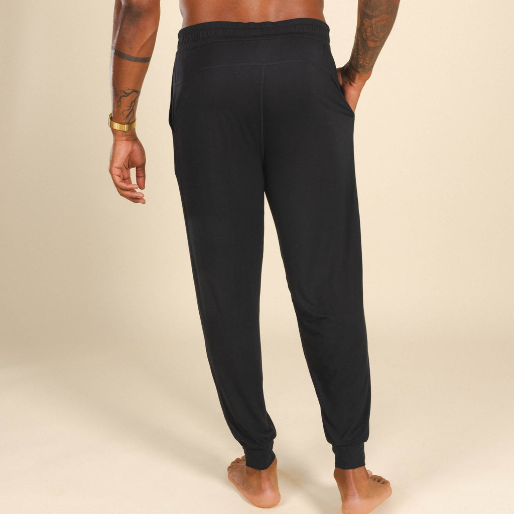 The Threat Level Midnight | Black SleepDeep™ Men’s Pajama Joggers - Shinesty