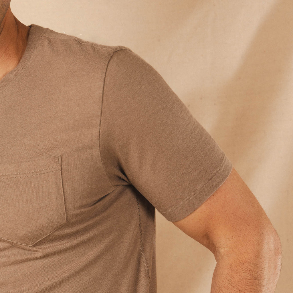 The Desert Roams | Light Brown Everyman™ Pocket T Shirt - Shinesty