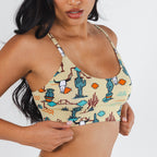 The Mirage | Western Cactus Boob Hammock™ Scoop Bralette - Shinesty