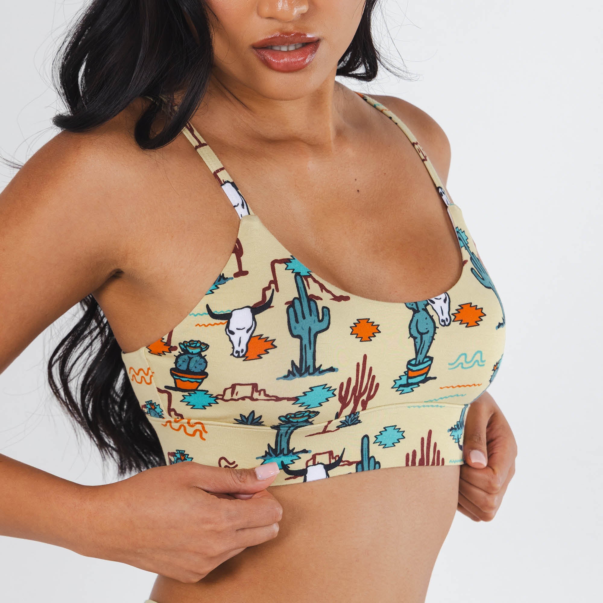 The Mirage | Western Cactus Boob Hammock™ Scoop Bralette - Shinesty