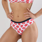 The Pucker Up | Lipstick Kiss Cheeky Underwear - Shinesty