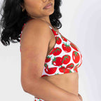 The Roma | Tomato Boob Hammock™ Plunge Bralette - Shinesty