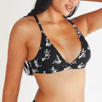 The Bare Back Bones | Glow In The Dark Skeletons Boob Hammock™ Triangle Bralette - Shinesty