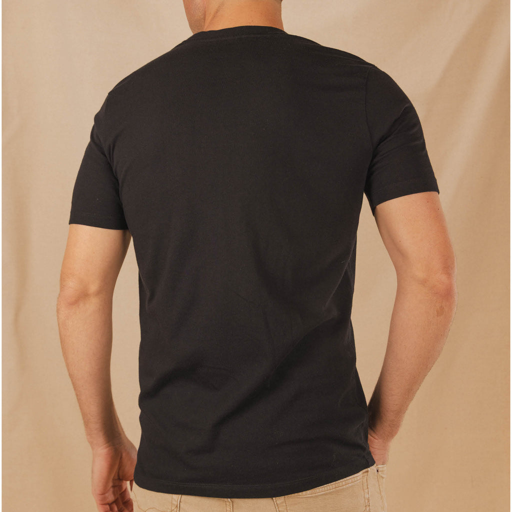The Threat Level Midnight | Black Everyman™ Pocket T Shirt - Shinesty