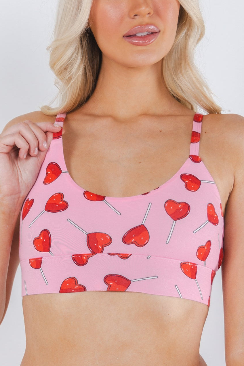 The Suckered In | Heart Lollipop Boob Hammock™ Scoop Bralette - Shinesty