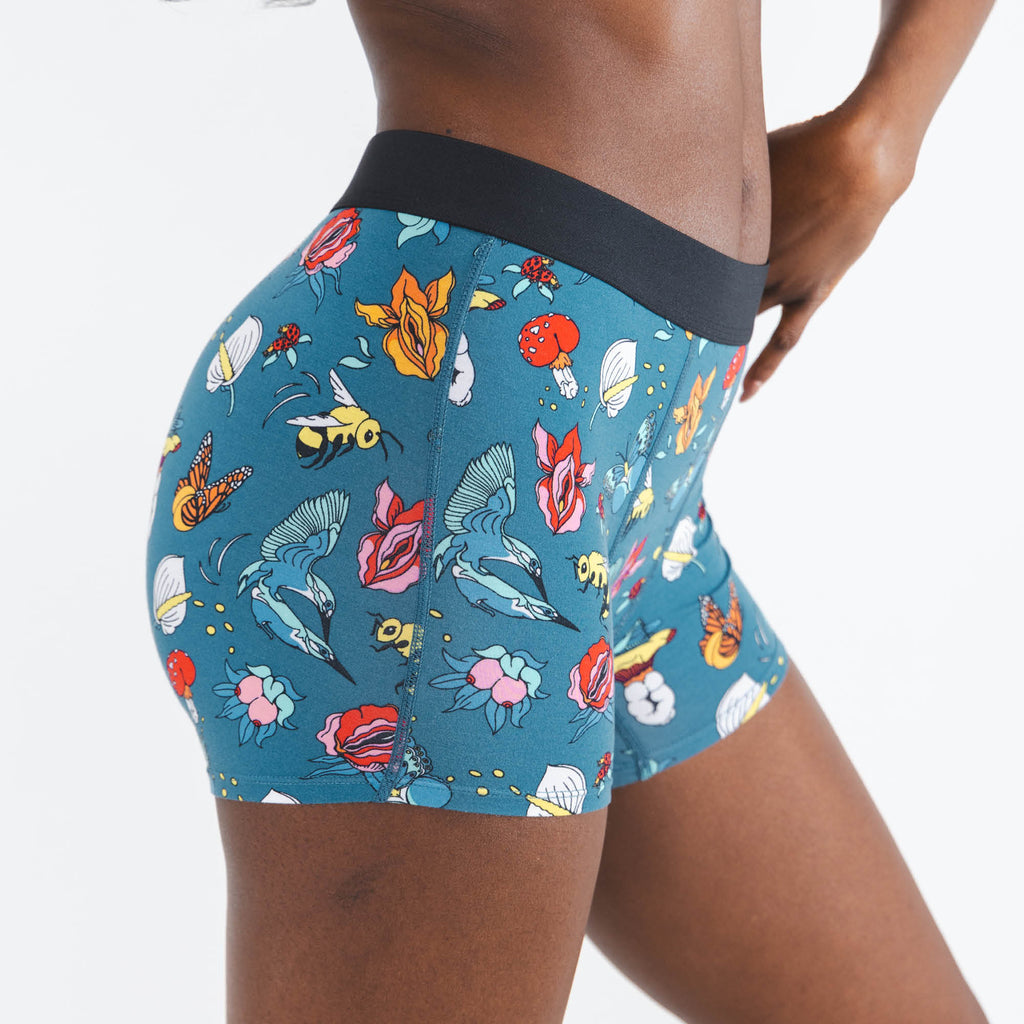 The Pollination Station | Birds and Bees Women’s Boxers - Shinesty