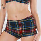 The Cappuccino | Holiday Tartan Plaid Modal Boyshort Underwear - Shinesty
