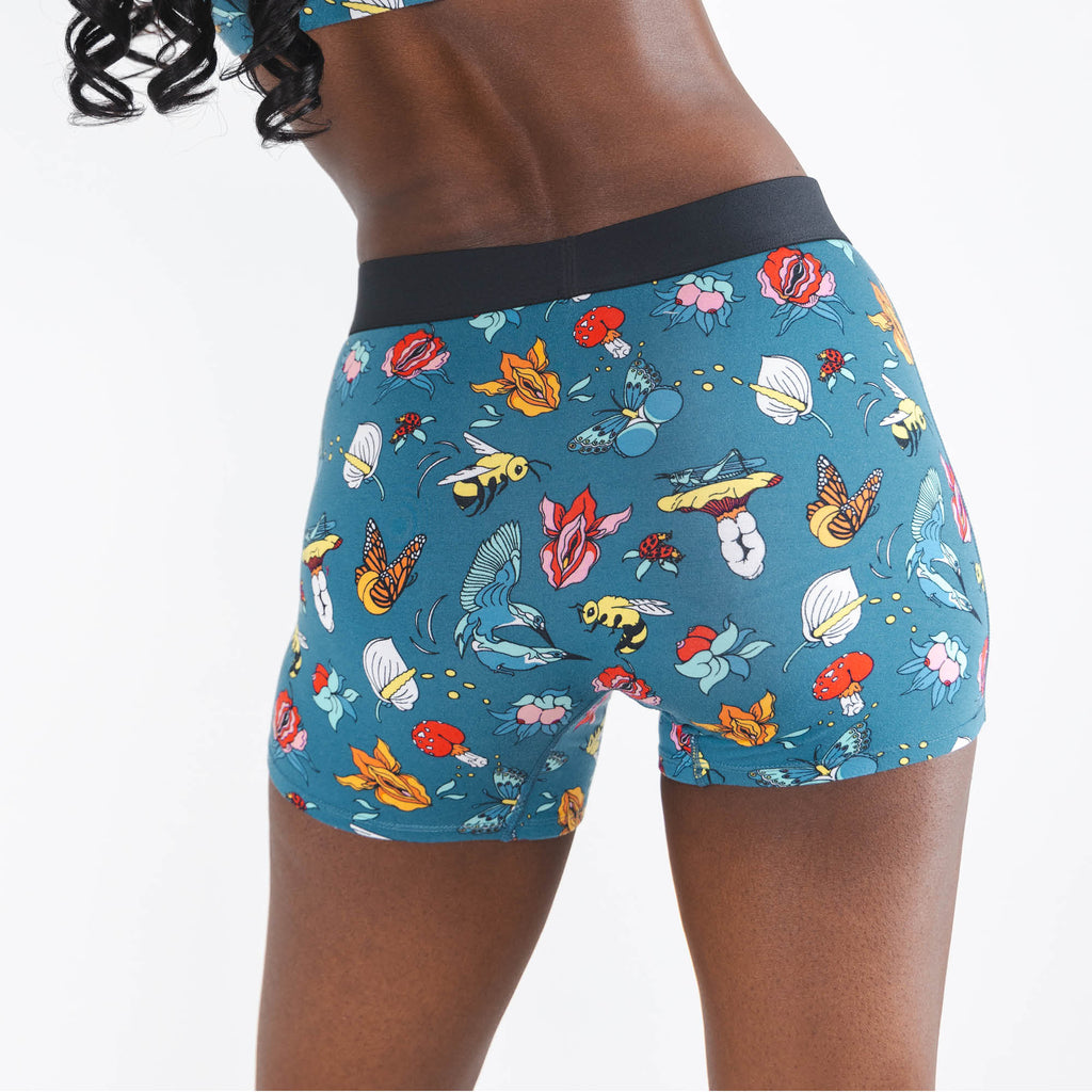 The Pollination Station | Birds and Bees Women’s Boxers - Shinesty
