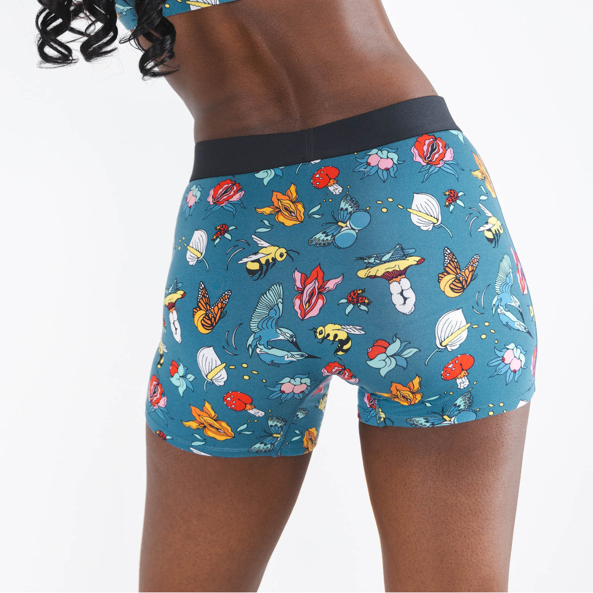 The Pollination Station | Birds and Bees Women’s Boxers - Shinesty
