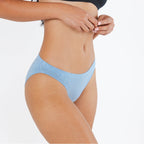 The Chambray All Day | Blue Chambray Modal Bikini Underwear - Shinesty