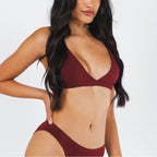 The Sommelier | Burgundy Boob Hammock™ Triangle Bralette - Shinesty