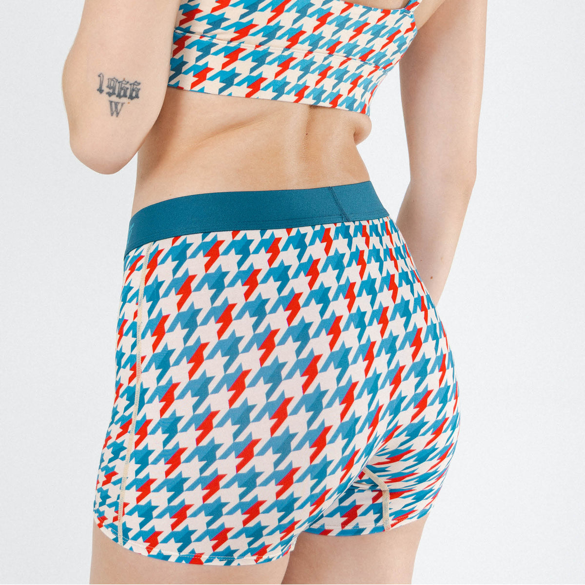 The Swanky | Retro Houndstooth Women’s Boxers - Shinesty