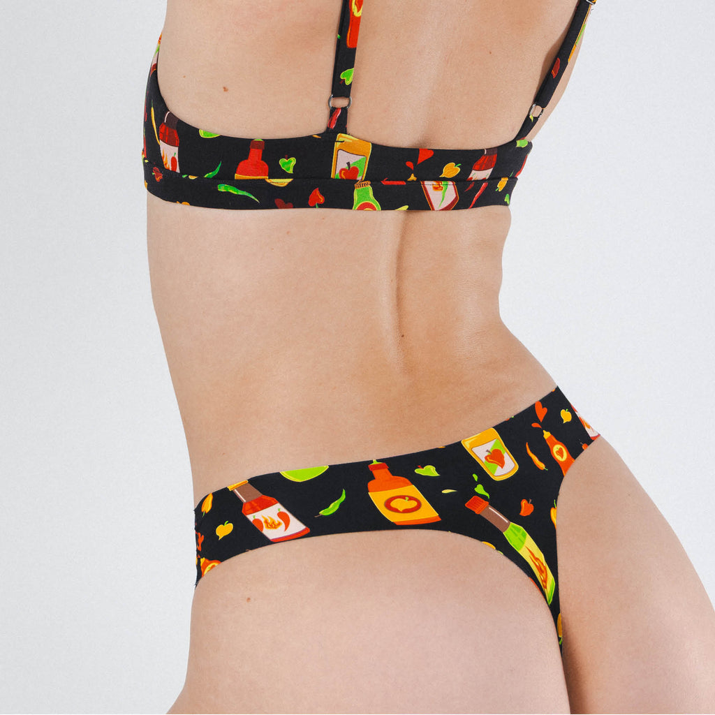The Gotcha Sriracha | Hot Sauce Seamless Thong - Shinesty