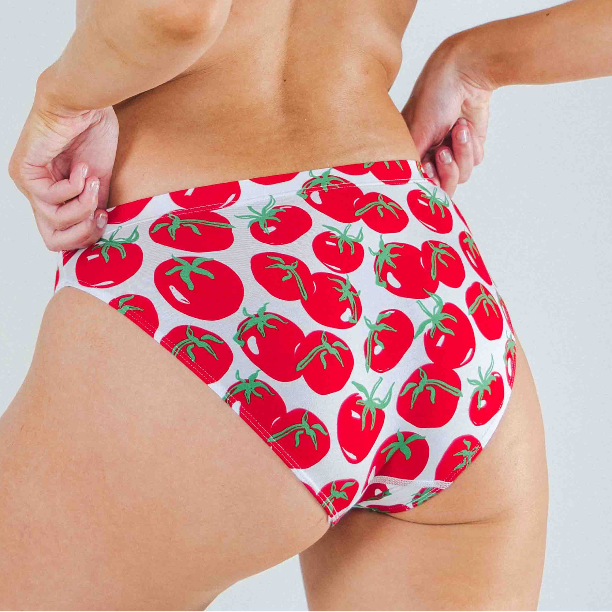 The Roma | Tomato Modal Bikini Underwear - Shinesty