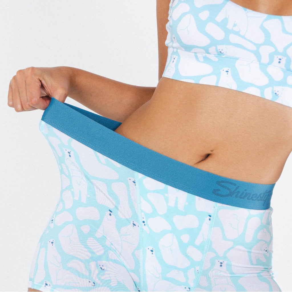 The Polar Polka | Polar Bear Scene Women’s Boxers - Shinesty