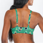 The Fancy Feather | Peacock Boob Hammock™ Plunge Bralette - Shinesty