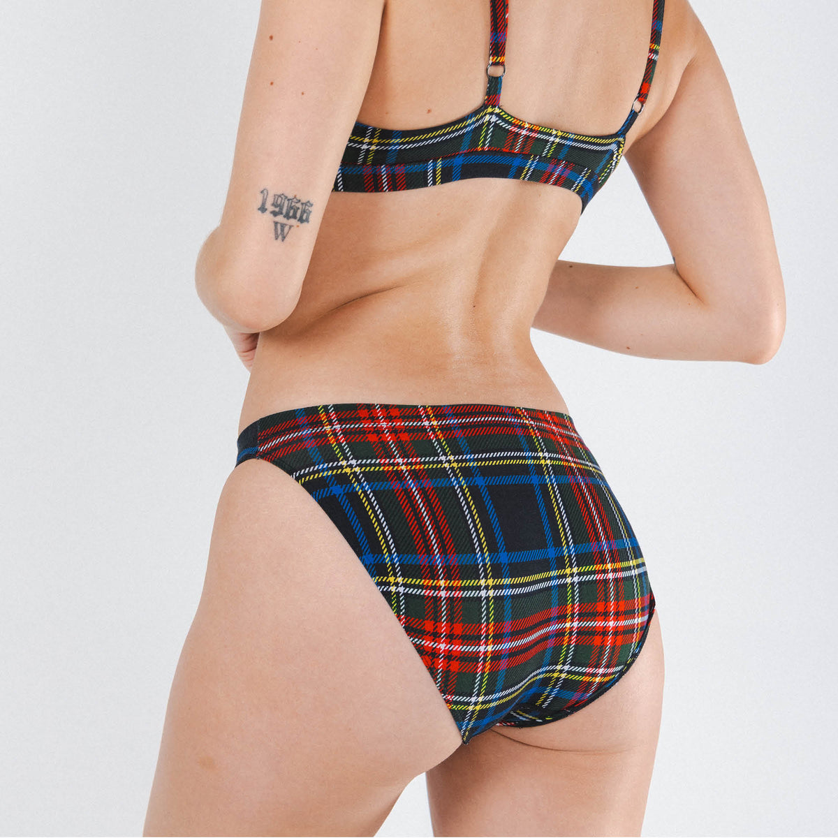 The Cappuccino | Holiday Tartan Plaid Modal Bikini Underwear - Shinesty