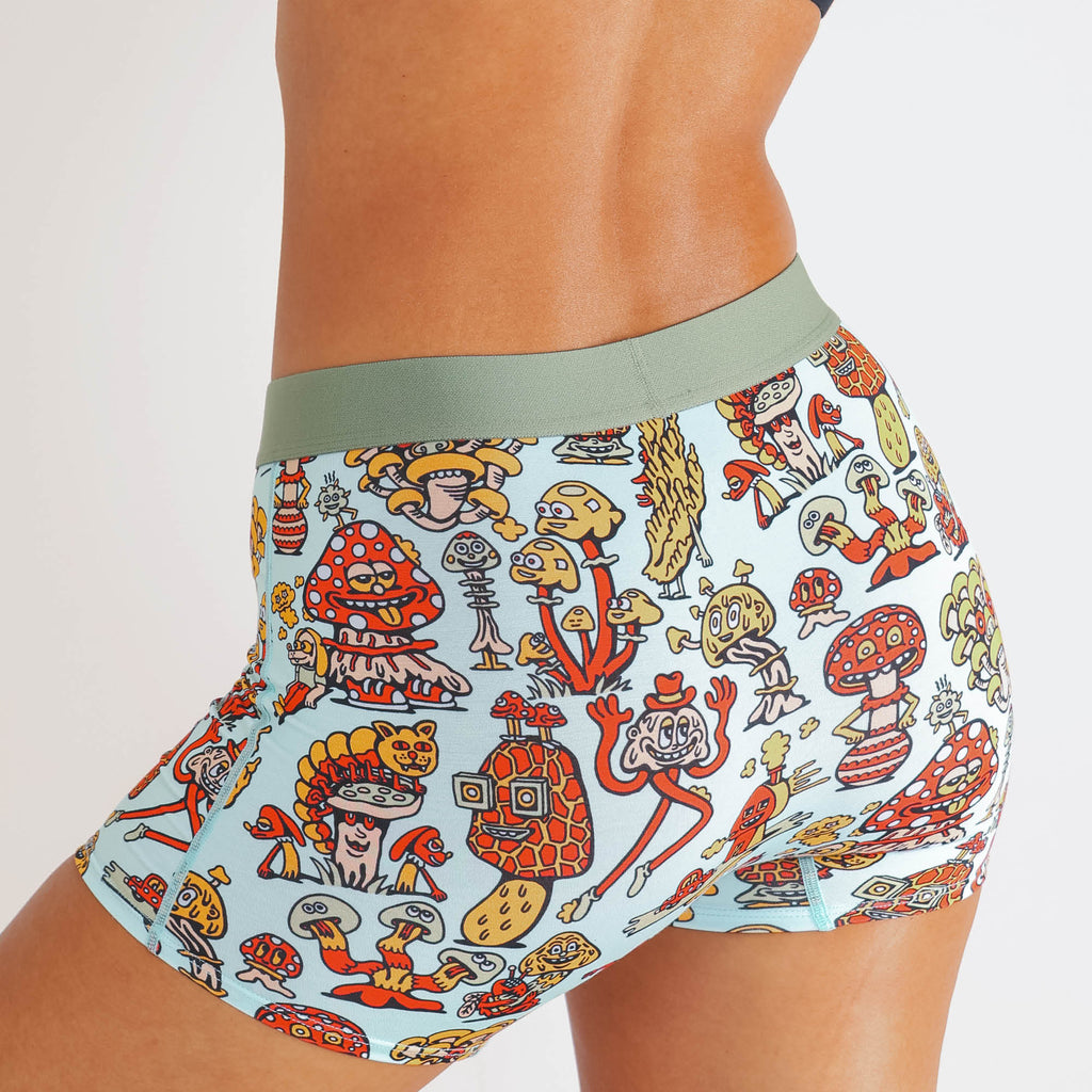 The Mushroom Friends | Shinesty x Killer Acid Women’s Boxers - Shinesty