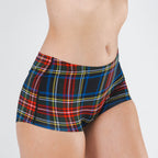 The Cappuccino | Holiday Tartan Plaid Modal Boyshort Underwear - Shinesty