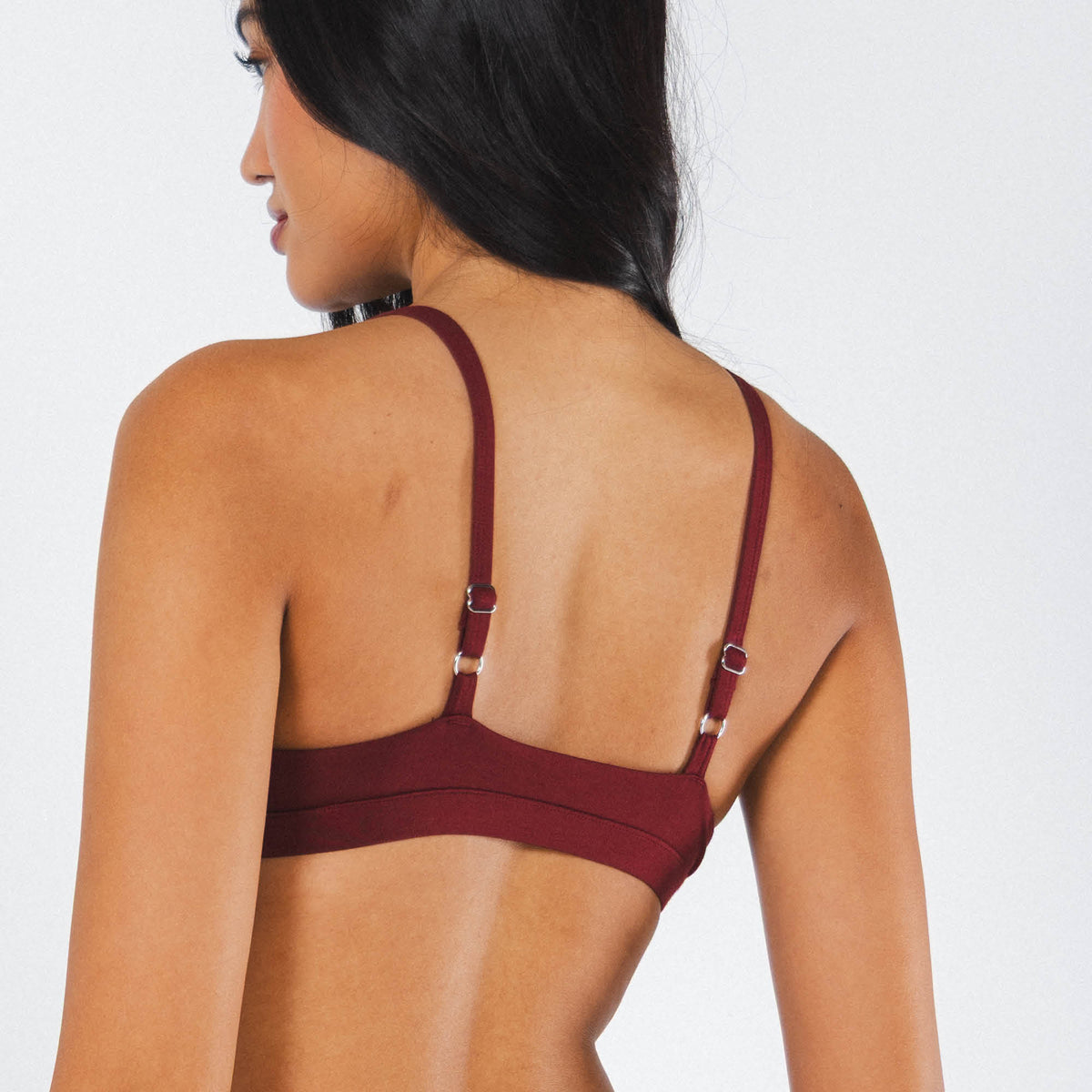 The Sommelier | Burgundy Boob Hammock™ Triangle Bralette - Shinesty