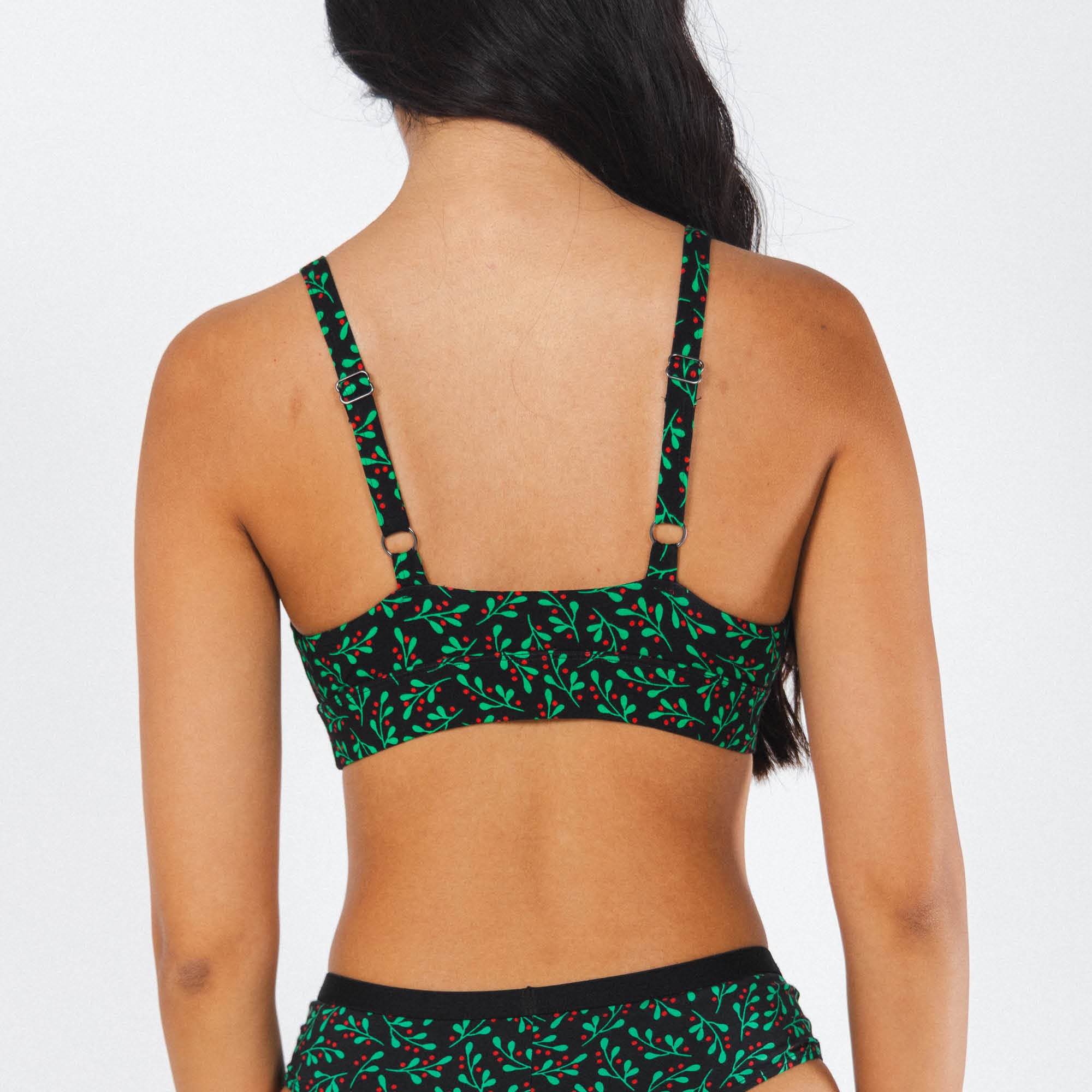The Kiss Me There | Mistletoe Boob Hammock™ Plunge Bralette - Shinesty