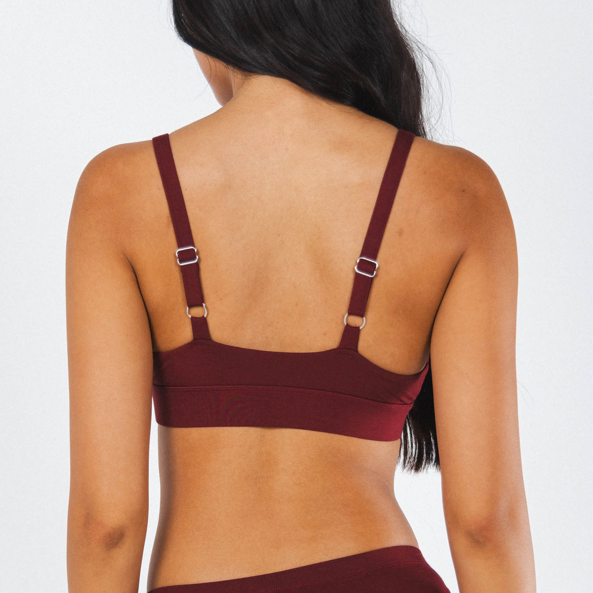 The Sommelier | Burgundy Boob Hammock™ Plunge Bralette - Shinesty