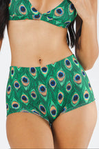 The Fancy Feather | Peacock Modal Boyshort Underwear - Shinesty