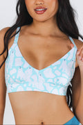 The Polar Polka | Polar Bear Scene Boob Hammock™ Plunge Bralette - Shinesty