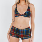 The Cappuccino | Holiday Tartan Plaid Modal Boyshort Underwear - Shinesty