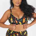 The Gotcha Sriracha | Hot Sauce Boob Hammock™ Plunge Bralette - Shinesty