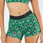 The Fancy Feather | Peacock Women's Boxers - Shinesty