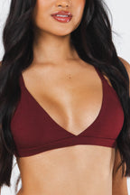 The Sommelier | Burgundy Boob Hammock™ Triangle Bralette - Shinesty