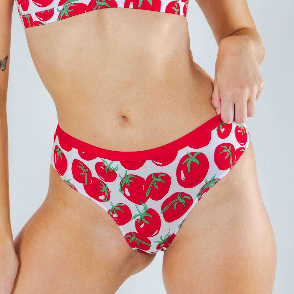 The Roma | Tomato Cheeky Underwear - Shinesty