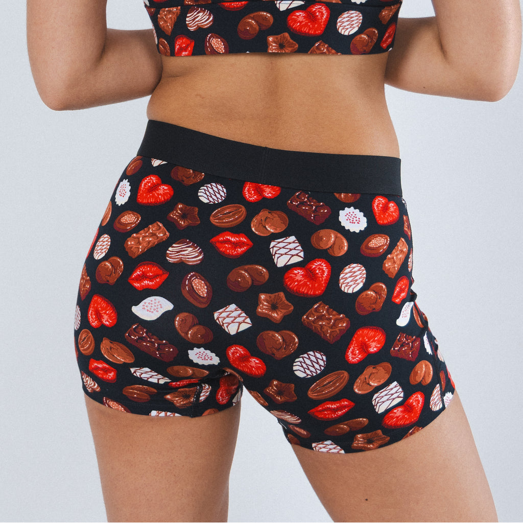 The Bonbons | Naughty Chocolates Women’s Boxers - Shinesty