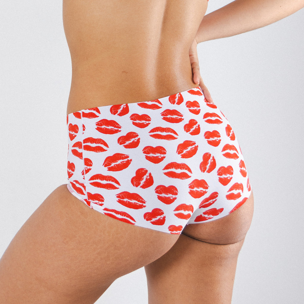 The Pucker Up | Lipstick Kiss Women’s Seamless Boyshort - Shinesty