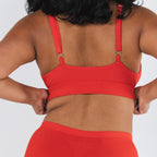 The Maraschino | Flame Scarlet Red Boob Hammock™ Plunge Bralette - Shinesty