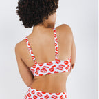 The Pucker Up | Lipstick Kiss Boob Hammock™ Plunge Bralette - Shinesty