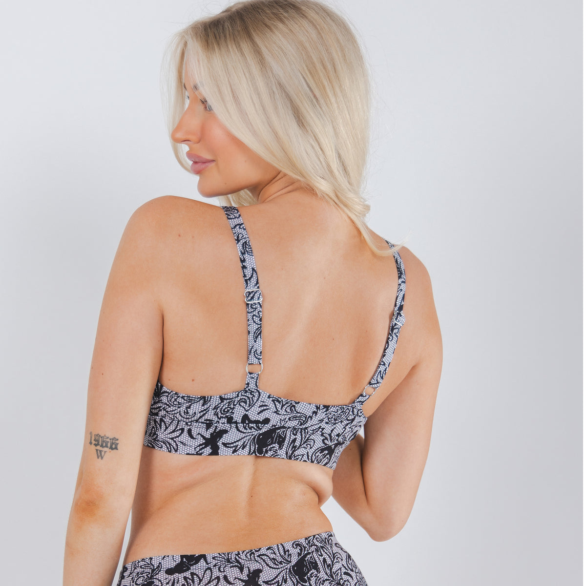 The Racy & Lacy | Provocative Lace Print Boob Hammock™ Plunge Bralette - Shinesty