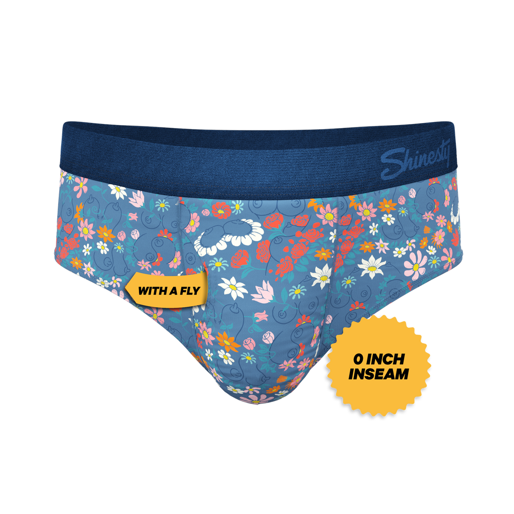 The Gardening Nips | Busty Floral Ball Hammock® Pouch Underwear Briefs - Shinesty