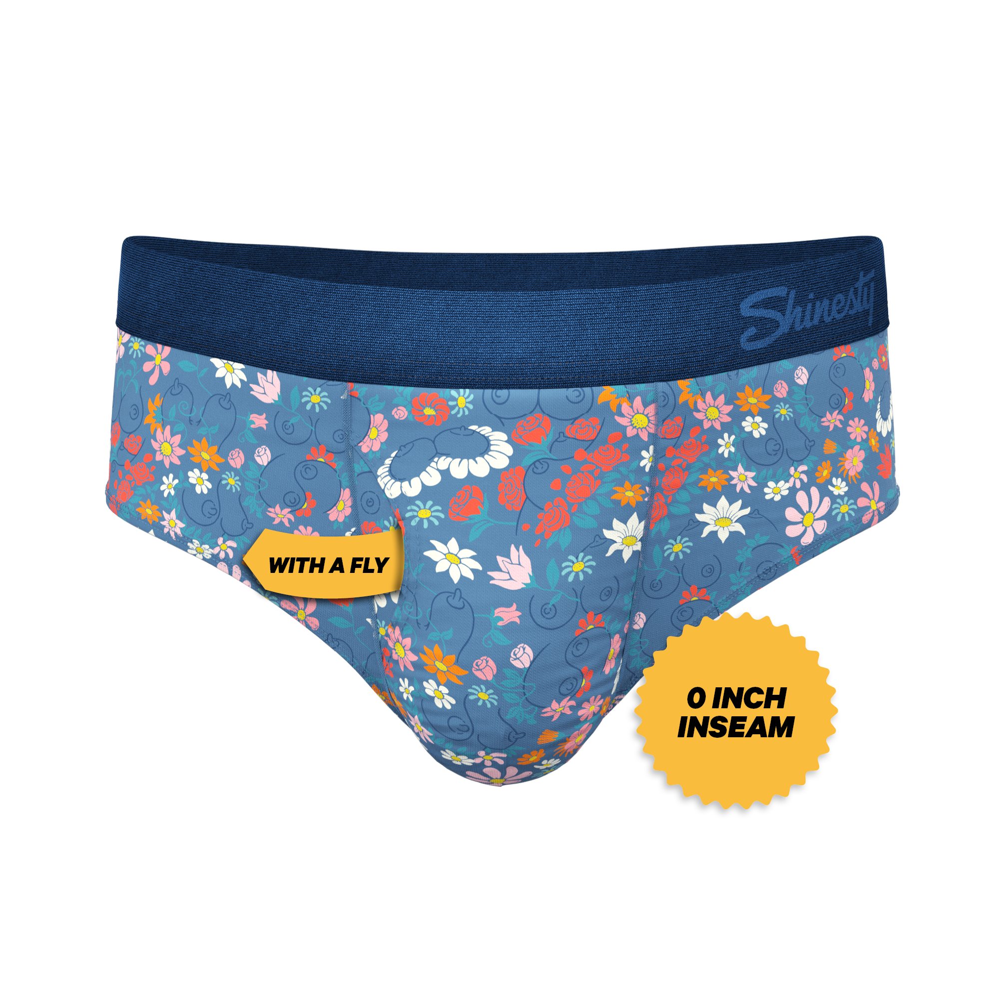 The Gardening Nips | Busty Floral Ball Hammock® Pouch Underwear Briefs - Shinesty