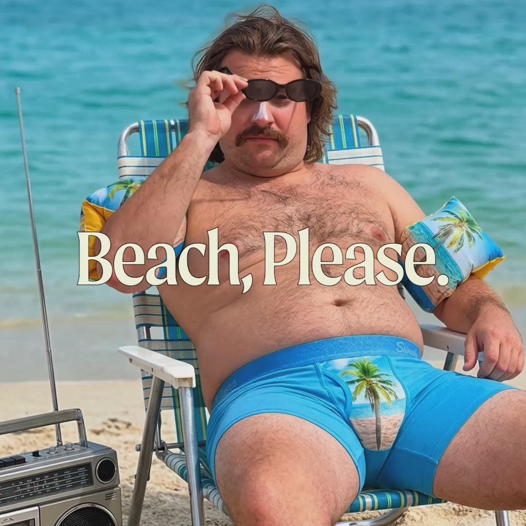 The Beach Please | Palm Tree Ball Hammock® Pouch Underwear - Shinesty