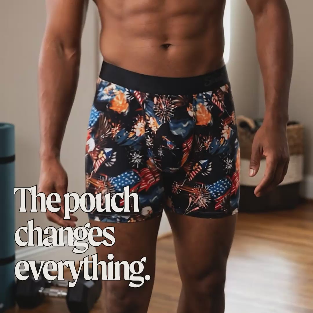 The Declaration | Americana Eagles Ball Hammock® Pouch Underwear - Shinesty