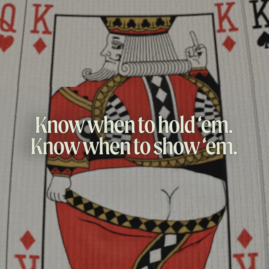 The Bottomless Blackjack | Vintage Playing Cards Ball Hammock® Pouch Underwear - Shinesty